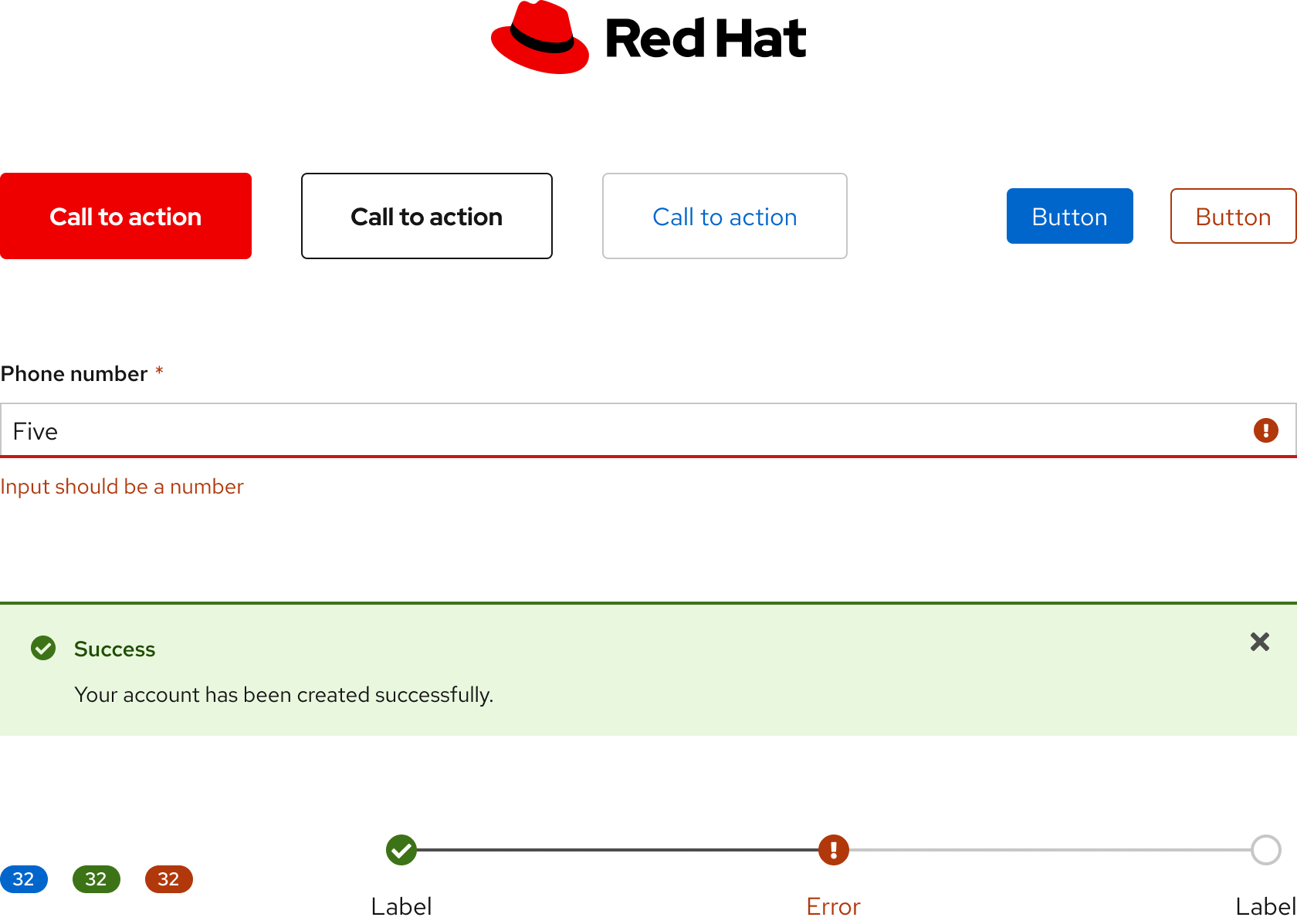 Variants of several elements
